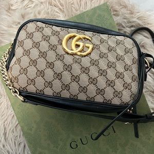 Gucci GG Small Marmont Crossbody. Authentic with box.